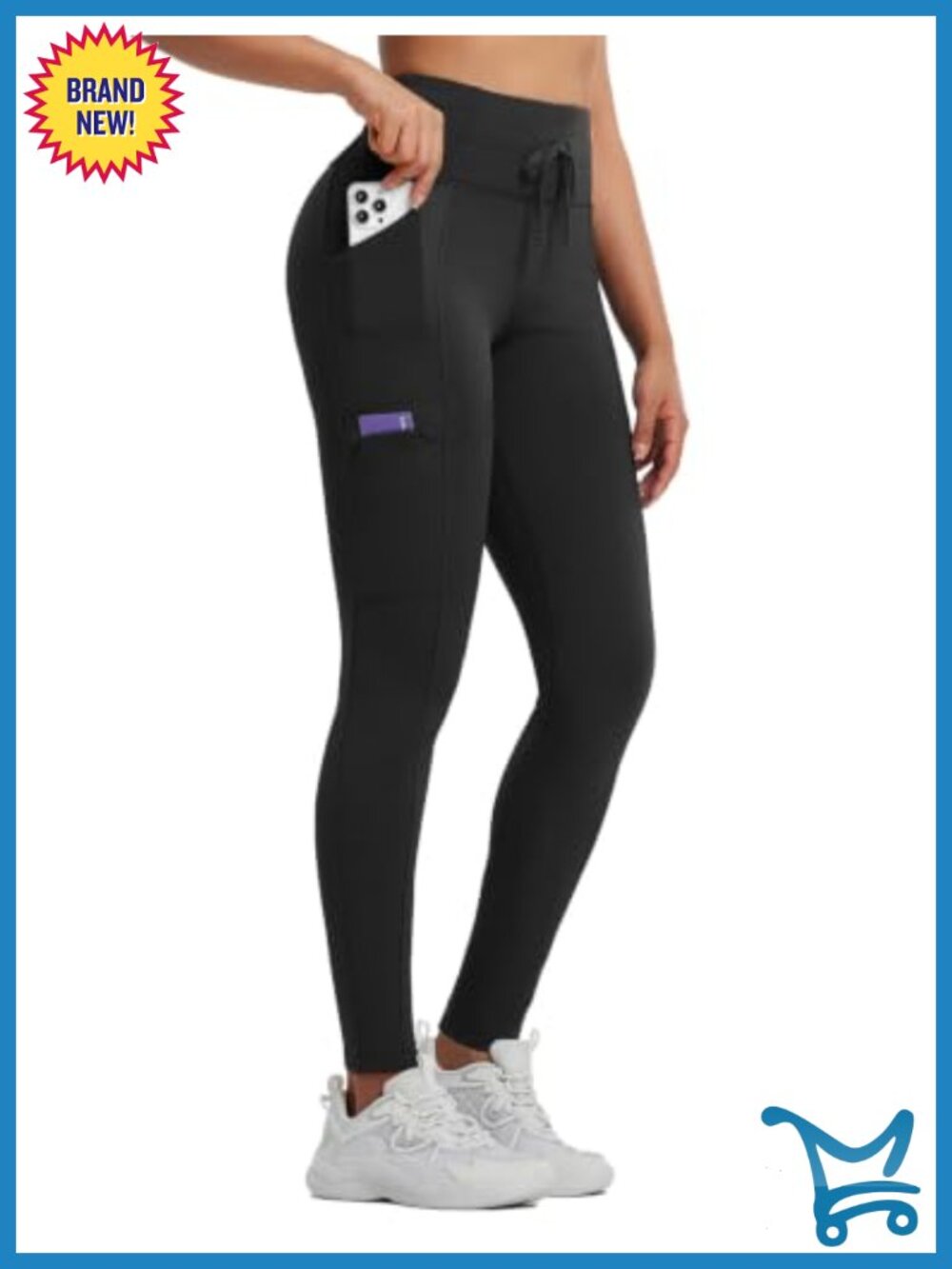 Fleece Lined Thermal Leggings Stretch Water-Resistant Tights